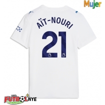 Camiseta Manchester City Rayan Ait-Nouri #21 Tercera Equipación para mujer 2026-27 manga corta
